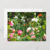 イングリッシュガーデンのはがき ポストカード (正面/裏面)