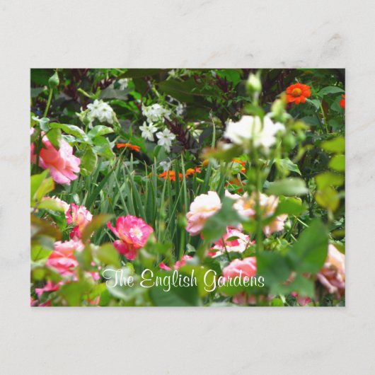 イングリッシュガーデンのはがき ポストカード (正面)