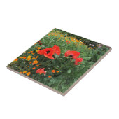 イングリッシュガーデンのケシ タイル (側面)