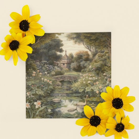 イングリッシュガーデンのスワン シーズンカード