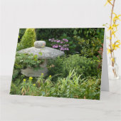 イングリッシュガーデンのランタン カード (黄色い花)