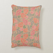 イングリッシュガーデンチンツポピー鍵へ私のハート アクセントクッション (裏面(縦))