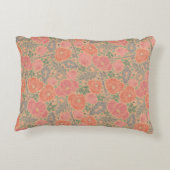 イングリッシュガーデンチンツポピー鍵へ私のハート アクセントクッション (裏面)