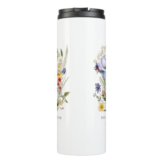 イングリッシュガーデンフラワーブーケ最高のママーエバー タンブラー (裏面)