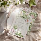 イングリッシュガーデンフローラブライダルシャワー招待状 招待状