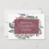 イングリッシュガーデンフローラ披露宴カード |マルサラ 招待状 (正面)