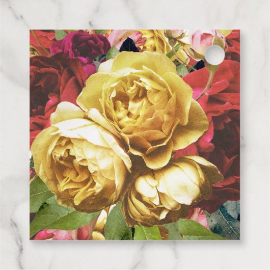 イングリッシュガーデンボホバラ結婚式の引き出物ラベル フェイバータグ (裏面)