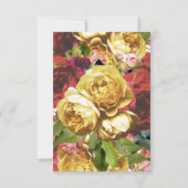 イングリッシュガーデンヴィンテージバラブライダルシャワー 招待状 (裏面)