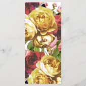 イングリッシュガーデンヴィンテージバラ結婚式 プログラム (裏面)