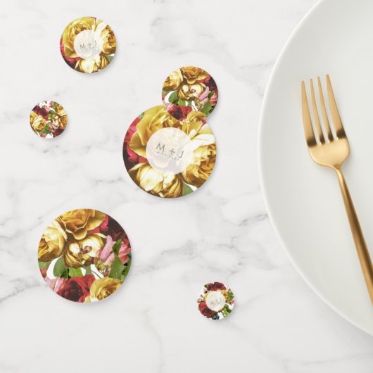 イングリッシュガーデンヴィンテージ結婚バラ コンフェッティ (グループ)