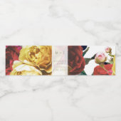 イングリッシュガーデンヴィンテージ結婚バラ ペットボトルラベル (シングルラベル)