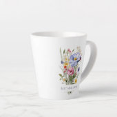 イングリッシュガーデン最高のブーケムムームエバーマザーズデイ カフェラテマグ (右アングル)