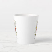 イングリッシュガーデン最高のブーケムムームエバーマザーズデイ カフェラテマグ (正面)