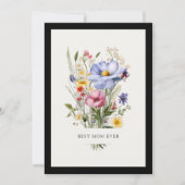 イングリッシュガーデン最高のブーケ母の日に母 シーズンカード (正面)