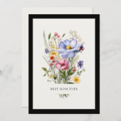 イングリッシュガーデン最高のブーケ母の日に母 シーズンカード (正面/裏面)