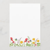 イングリッシュガーデン結婚フローラ エンクロージャーカード (裏面)