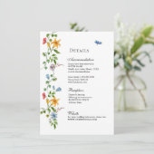 イングリッシュガーデン結婚フローラ エンクロージャーカード (スタンド正面)