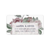 イングリッシュガーデン |フローラ差出人住所ラベル ラベル (正面)