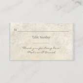 イングリッシュガーデン、ブルーnピンクアジサイ水彩色 プレイスカード (裏面)