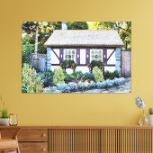 イングリッシュガーデンNo.1 キャンバスプリント (インサイチュ (リビング))