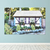 イングリッシュガーデンNo.1 キャンバスプリント (インサイチュ (ウッドフロア))