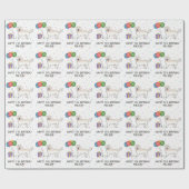 イングリッシュクリームゴールデンレトリバーかわいい犬 – 誕生日 ラッピングペーパー (フラット)