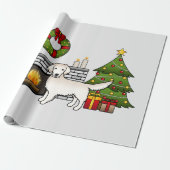 イングリッシュクリームゴールデンレトリバーのフェスティバルルーム ラッピングペーパー (アンロールド)