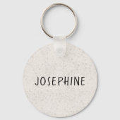 イングリッシュクリームゴールデンレトリバーカワイドッグポートレート キーホルダー (裏面)