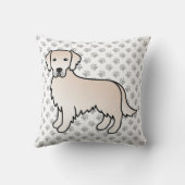 イングリッシュクリームゴールデンレトリバーカワイドッグ&ポーズ クッション (裏面)