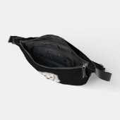 イングリッシュクリームゴールデンレトリバードッグヘッドブラック ファニーパック (見開き)