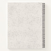 イングリッシュクリームゴールデンレトリバードッグ名前をカスタムする ノートブック (裏面)