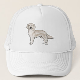 イングリッシュクリームゴールデンレトリバー かわいい カートゥーン 犬 キャップ