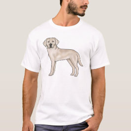 イングリッシュクリームラブラドールレトリバー ラブ ドッグ アート Tシャツ