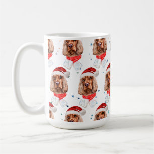 イングリッシュコッカースパニエル犬の品種のクリスマス コーヒーマグカップ