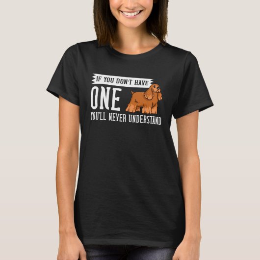 イングリッシュコッカースパニエル犬の子犬の飼い主 Tシャツ (正面)