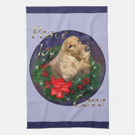 イングリッシュコッカースパニエル犬クリスマス キッチンタオル