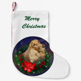 イングリッシュコッカースパニエル犬クリスマス スモールクリスマスストッキング