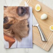 イングリッシュコッカースパニエル犬ドッグ キッチンタオル (四つ折り)