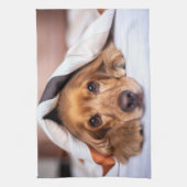 イングリッシュコッカースパニエル犬ドッグ キッチンタオル (縦)