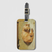 イングリッシュコッカースパニエル犬ドッグ（バイブリトン・リヴィエール） ラゲッジタグ (正面縦)