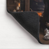 イングリッシュコッカースパニエル犬パンプキンハロウィンホラー マウスパッド (コーナー)