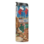 イングリッシュコッカースパニエル犬ホリデーベーキング：クリスマス タンブラー (回転右)