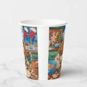 イングリッシュコッカースパニエル犬ホリデーベーキング：クリスマス 紙コップ (左)