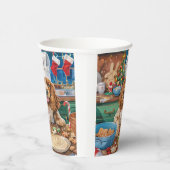 イングリッシュコッカースパニエル犬ホリデーベーキング：クリスマス 紙コップ (右)