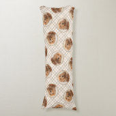 イングリッシュコッカースパニエル犬絵を描ズオリジナルドッグアート ボディピロー (正面縦)