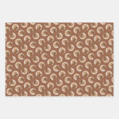 イングリッシュコッカースパニエル犬絵を描ズオリジナルドッグアート ラッピングペーパーシート (正面3)