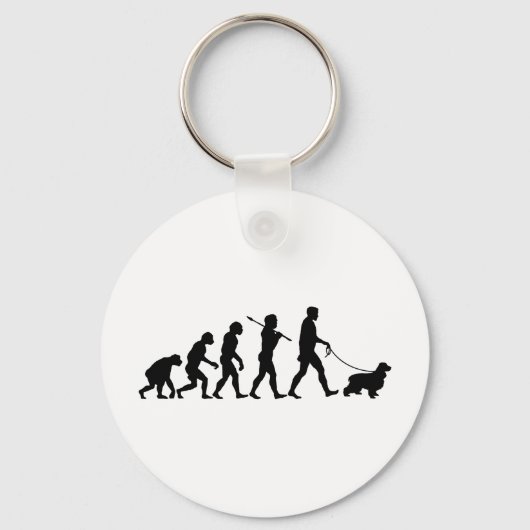 イングリッシュコッカースパニエル犬 キーホルダー (正面)