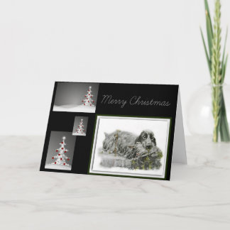 イングリッシュコッカースパニエル犬 シーズンカード