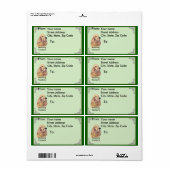 イングリッシュコッカースパニエル犬 ラベル (フルシート)