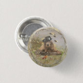 イングリッシュコッカースパニエル犬 缶バッジ (正面&裏面)